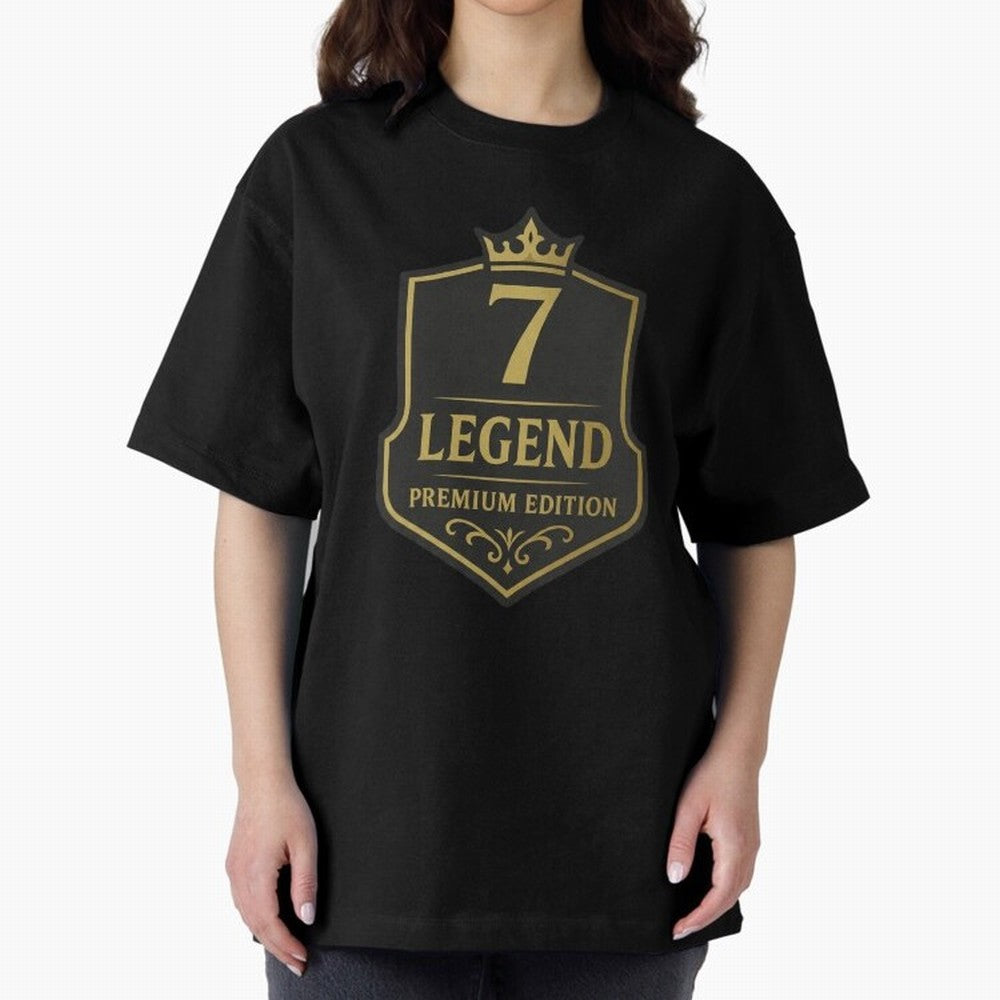 7Legend Football Inspired Number 7 T-Shirt Oversized T-Shirt Feel the Roar of Match Day Hype around FIFA World Cup 2026 USA Canada Mexico, Cristiano Ronaldo, Haaland and CR7, Germany, Football Passion, Legendary Performances, Festival Vibes and