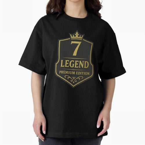 7Legend Football Inspired Number 7 T-Shirt Oversized T-Shirt Feel the Roar of Match Day Hype around FIFA World Cup 2026 USA Canada Mexico, Cristiano Ronaldo, Haaland and CR7, Germany, Football Passion, Legendary Performances, Festival Vibes and