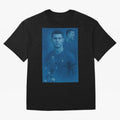 Blue Soccer Oversized T-Shirt Turn Up for Global Football Passion for FIFA World Cup 2026, Celebrating CR7, Portugal, Spain and Germany, Global Supporter Spirit, Legendary Goals, National Colors and Tournament Celebration; Great for Supporters Who