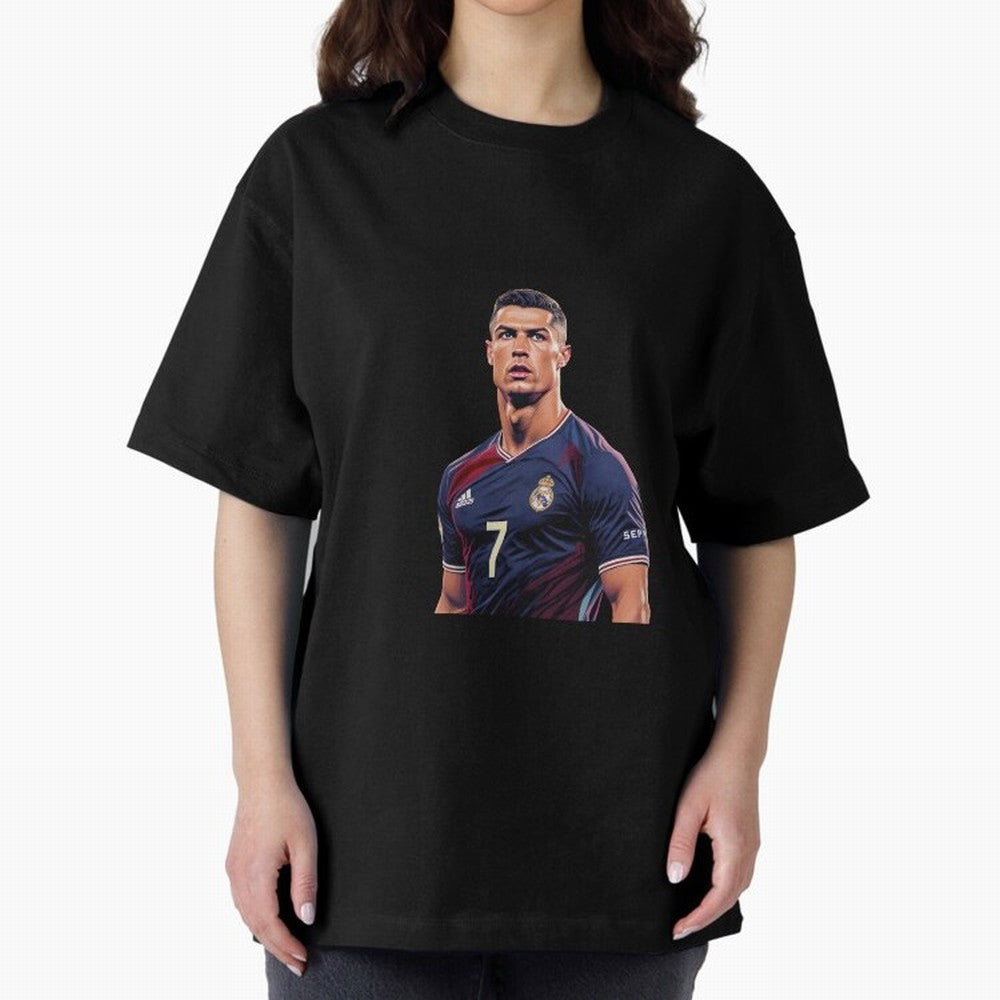 CR7 Siuuu Oversized T-Shirt Bring Bold Fan Energy to Global Football Passion for FIFA World Cup 2026 Group Stage, Highlighting Haaland and Mbappe, Spain and Netherlands, Football Passion, Legendary Performances, Festival Vibes and Supporter