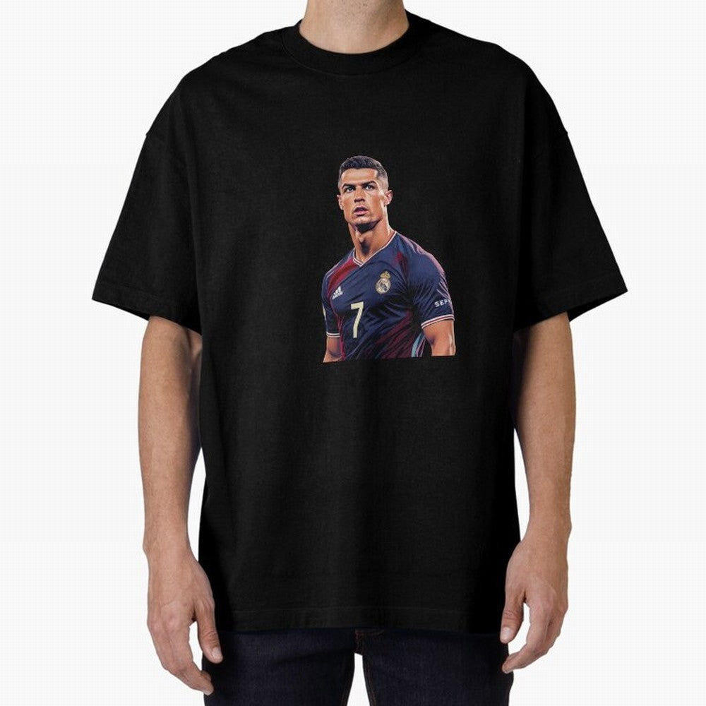 CR7 Siuuu Oversized T-Shirt Bring Bold Fan Energy to Global Football Passion for FIFA World Cup 2026 Group Stage, Highlighting Haaland and Mbappe, Spain and Netherlands, Football Passion, Legendary Performances, Festival Vibes and Supporter