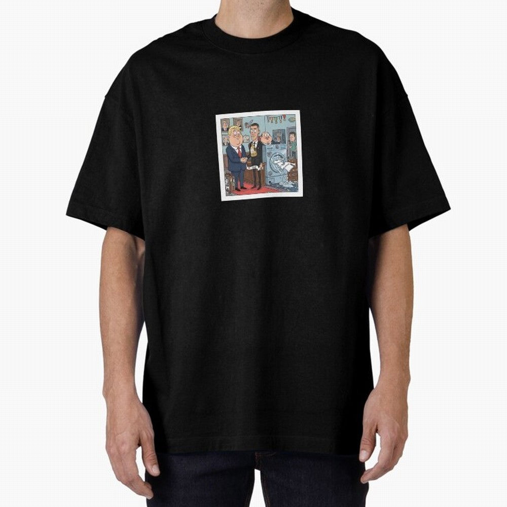 Ronaldo at White House Dinner Oversized T-Shirt Keep Football History Alive during the FIFA World Cup 2026 Journey through Cristiano Ronaldo Highlights, Portugal, Spain and Germany Pride, Retro Football Energy, Iconic Rivalries, Trophy Chase Drama