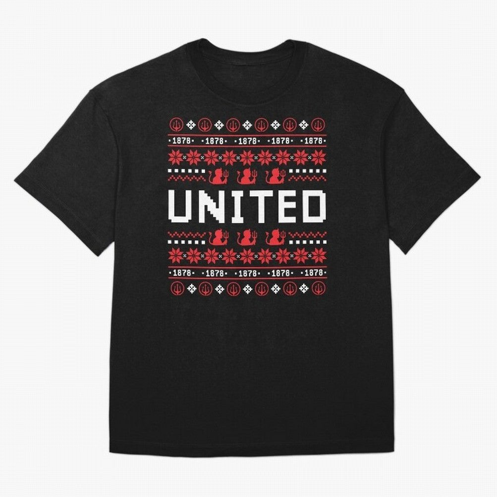 Manchester United Christmas Oversized T-Shirt Live the Energy of Match Day Hype around FIFA World Cup 2026 Group Stage, Messi, Neymar and Mbappe, England and Germany, Champion Mindset, Group Stage Buzz, Knockout Tension and Passionate Fan Culture;