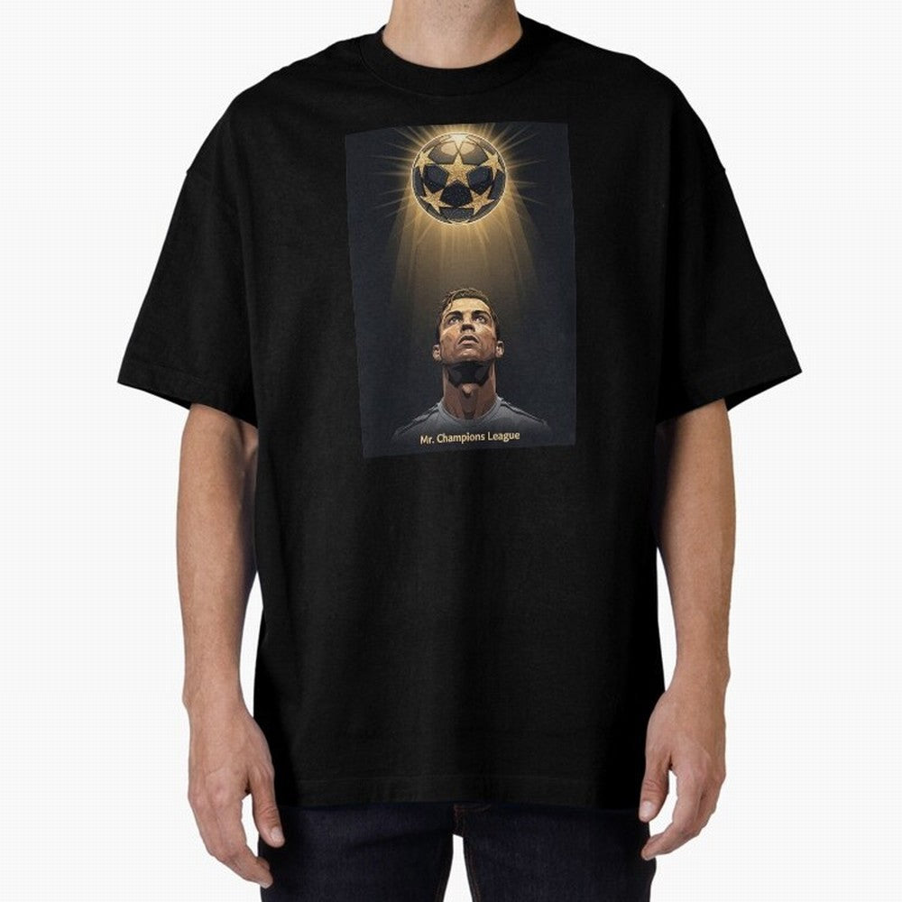 Ronaldo Madrid Oversized T-Shirt Celebrate Football Dreams Across FIFA World Cup 2026 USA Canada Mexico Spirit, Inspired by Spain, Neymar, Sports Nostalgia, International Competition, Famous Players and Unforgettable Victories; Perfect for People