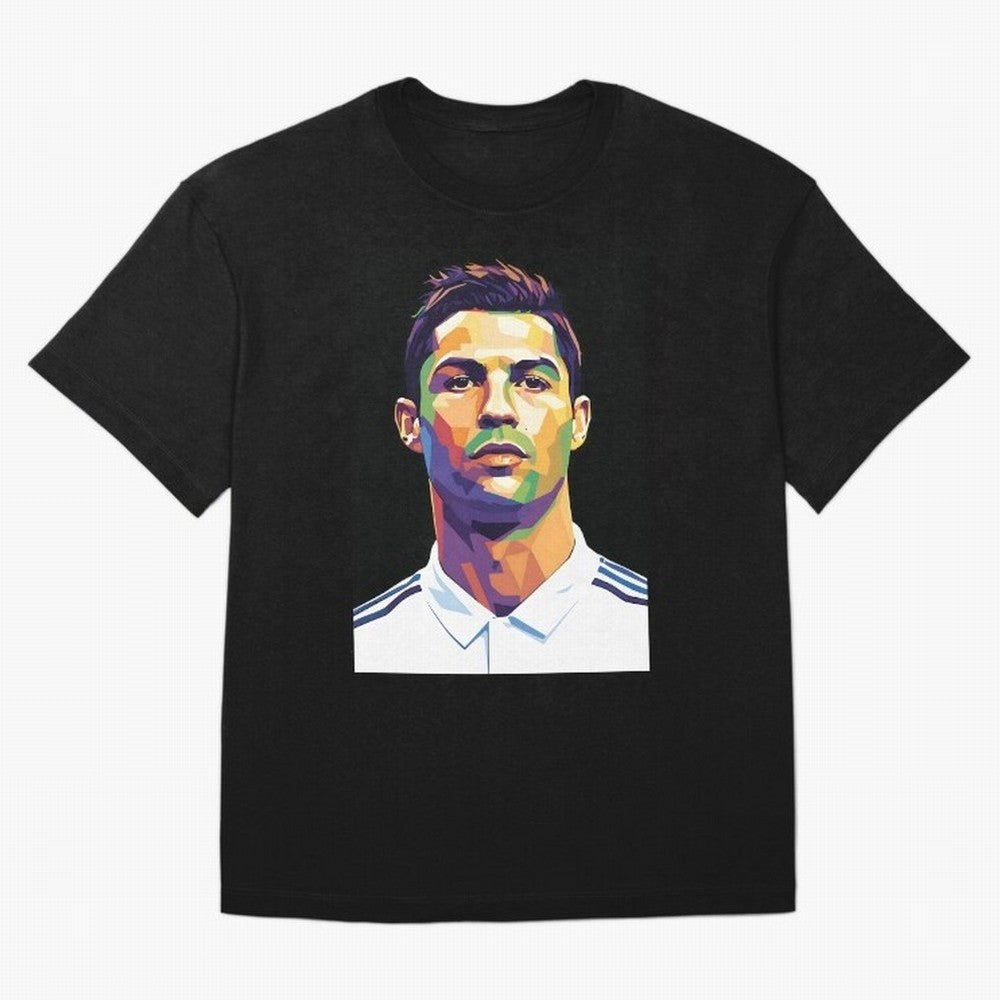 Cristiano Ronaldo Wpap Art Oversized T-Shirt Show Championship Spirit for FIFA World Cup 2026 Highlighting Messi, Brazil, Portugal and Argentina Energy, Stadium Chants, National Pride, Trophy Dreams and Unforgettable Football Memories; Made for Die