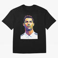 Cristiano Ronaldo Wpap Art Oversized T-Shirt Show Championship Spirit for FIFA World Cup 2026 Highlighting Messi, Brazil, Portugal and Argentina Energy, Stadium Chants, National Pride, Trophy Dreams and Unforgettable Football Memories; Made for Die