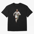 Cristiano Ronaldo runner Oversized T-Shirt Bring FIFA World Cup 2026 USA Canada Mexico Spirit, Connected to Portugal, Spain and Germany, Messi, CR7 and Mbappe, Goal Celebration Energy, Supporter Heritage, Football Icons and Worldwide Tournament