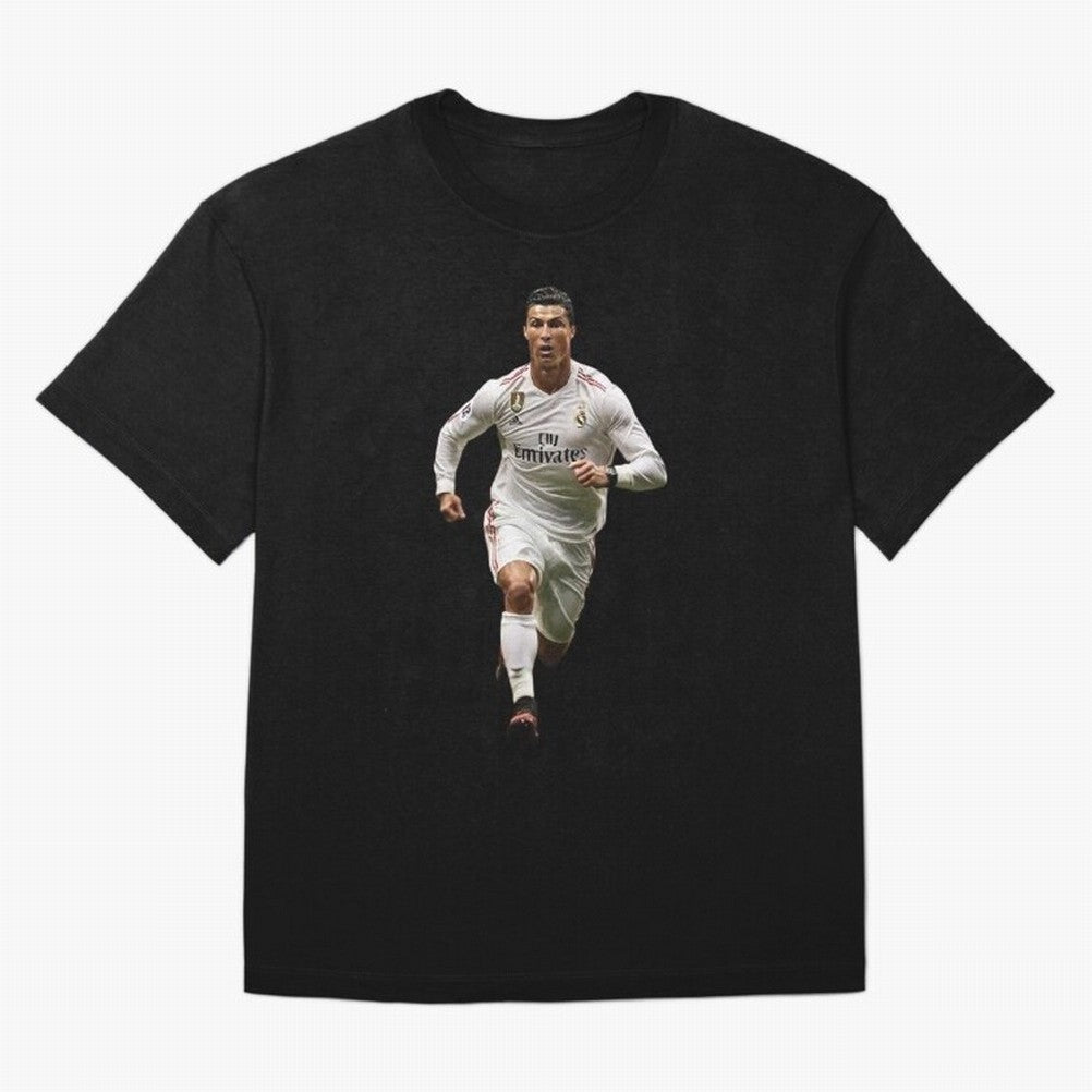 Cristiano Ronaldo runner Oversized T-Shirt Bring FIFA World Cup 2026 USA Canada Mexico Spirit, Connected to Portugal, Spain and Germany, Messi, CR7 and Mbappe, Goal Celebration Energy, Supporter Heritage, Football Icons and Worldwide Tournament