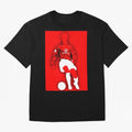 Cristiano Ronaldo Manchester United Silhouette ¨C Legendary Red Devil Artwork by GrizzlyGFX Oversized T-Shirt Turn Up for the FIFA World Cup 2026 Group Stage Journey through CR7 and Messi Highlights, Netherlands Pride, Championship Spirit, Famous