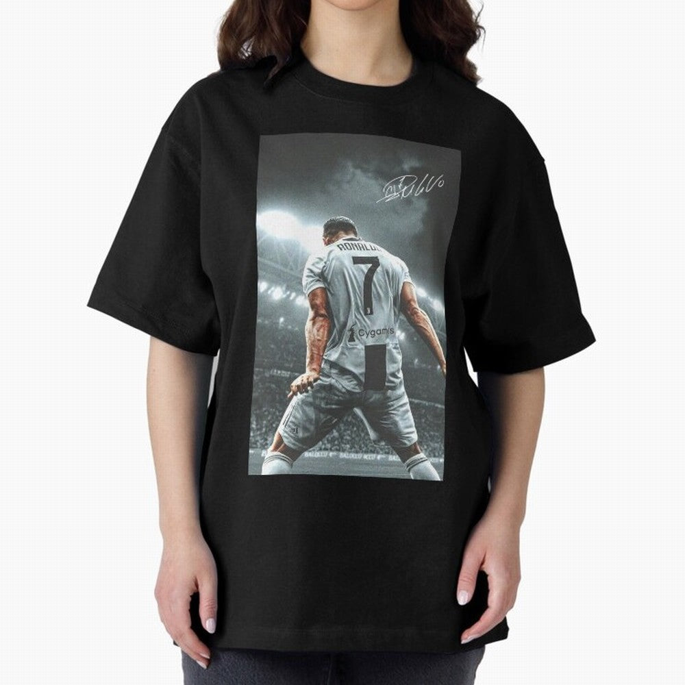 Cristiano Ronaldo Celebration Oversized T-Shirt Bring the FIFA World Cup 2026 Journey through Messi, CR7 and Mbappe Highlights, England, France and Netherlands Pride, Goal Celebration Energy, Supporter Heritage, Football Icons and Worldwide