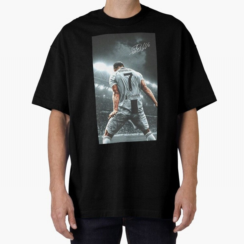 Cristiano Ronaldo Celebration Oversized T-Shirt Bring the FIFA World Cup 2026 Journey through Messi, CR7 and Mbappe Highlights, England, France and Netherlands Pride, Goal Celebration Energy, Supporter Heritage, Football Icons and Worldwide