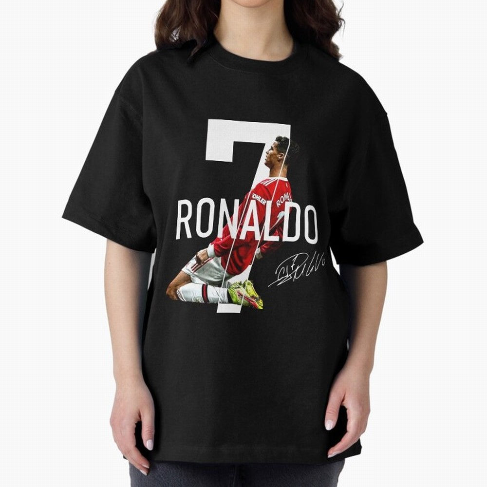 Cristiano Ronaldo - CR7 Oversized T-Shirt Support Your Favorite Stars during FIFA World Cup 2026 USA Canada Mexico for Fans of Mbappe and Brazil, Portugal and Argentina, Bringing Stadium Chants, National Pride, Trophy Dreams and Unforgettable