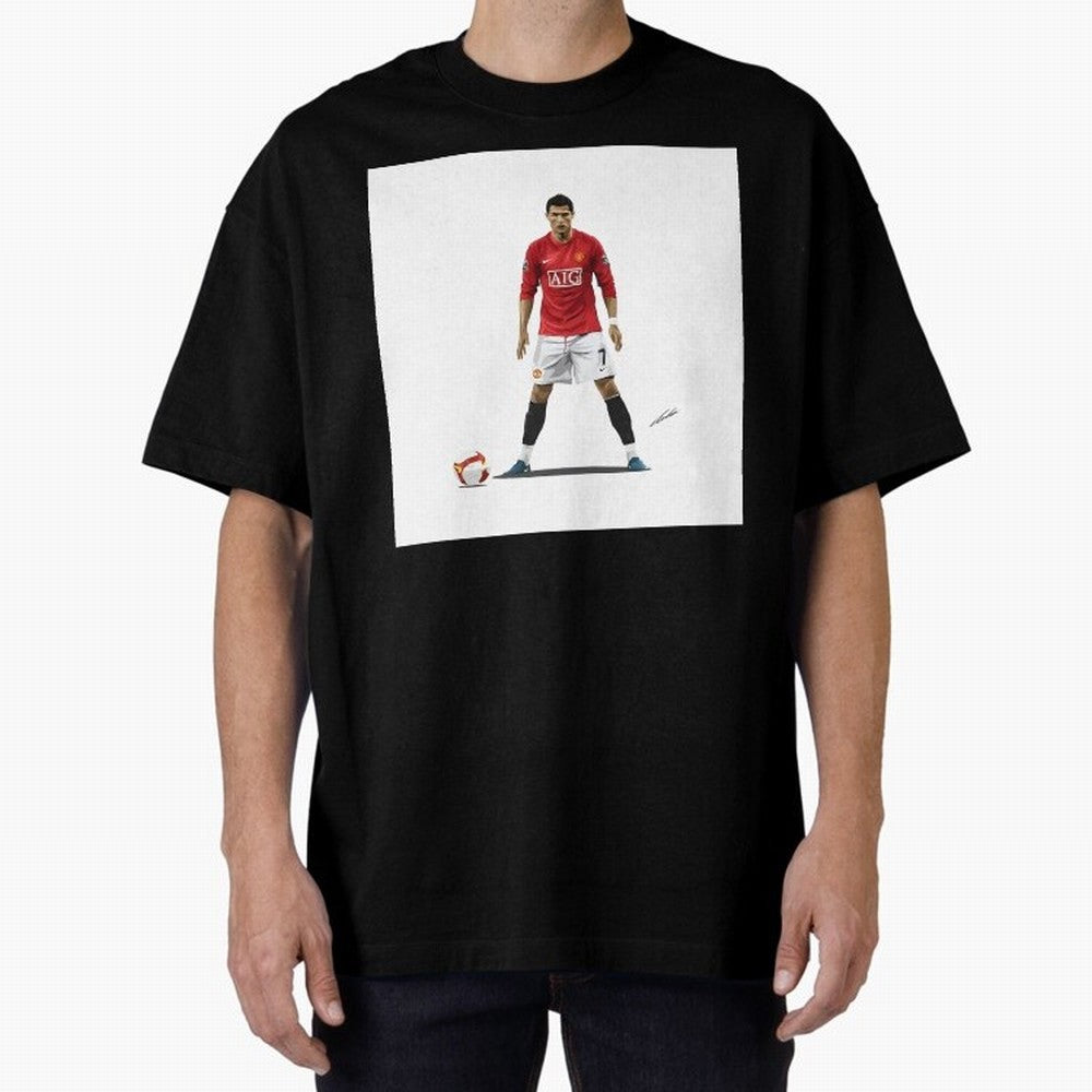 Cristiano Ronaldo CR7 Man Utd Oversized T-Shirt Treasure FIFA World Cup 2026 USA Canada Mexico Celebrating CR7 and Messi, France Energy, Stadium Chants, National Pride, Trophy Dreams and Unforgettable Football Memories; Perfect for People Who Love