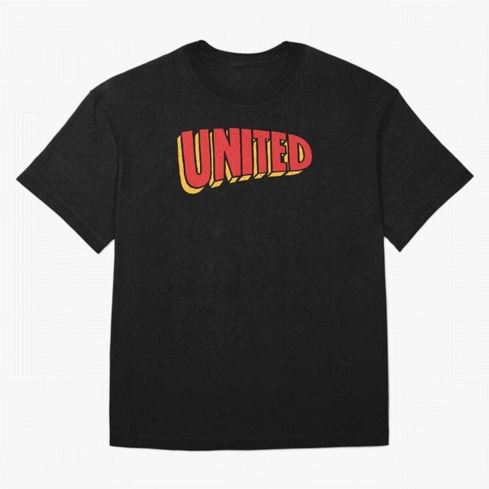 Manchester United Comic Style Oversized T-Shirt Cheer through Every Moment of FIFA World Cup 2026 Group Stage Spirit, Filled with England and Germany, Mbappe, Global Supporter Spirit, Legendary Goals, National Colors and Tournament Celebration;