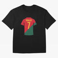 Ronaldo Portugal Jersey Oversized T-Shirt Follow FIFA World Cup 2026 with Messi, Brazil Energy, Champion Mindset, Group Stage Buzz, Knockout Tension and Passionate Fan Culture; Built for Supporters Chasing Trophy Dreams, Final Match Excitement and