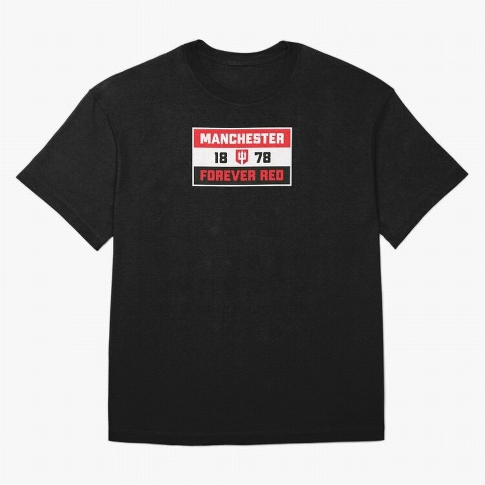 Manchester Forever Red Oversized T-Shirt Bring Trophy Dreams to FIFA World Cup 2026 Spirit, Connected to England and Germany, Mbappe, Champion Mindset, Group Stage Buzz, Knockout Tension and Passionate Fan Culture; Ideal for Football Dads, Football