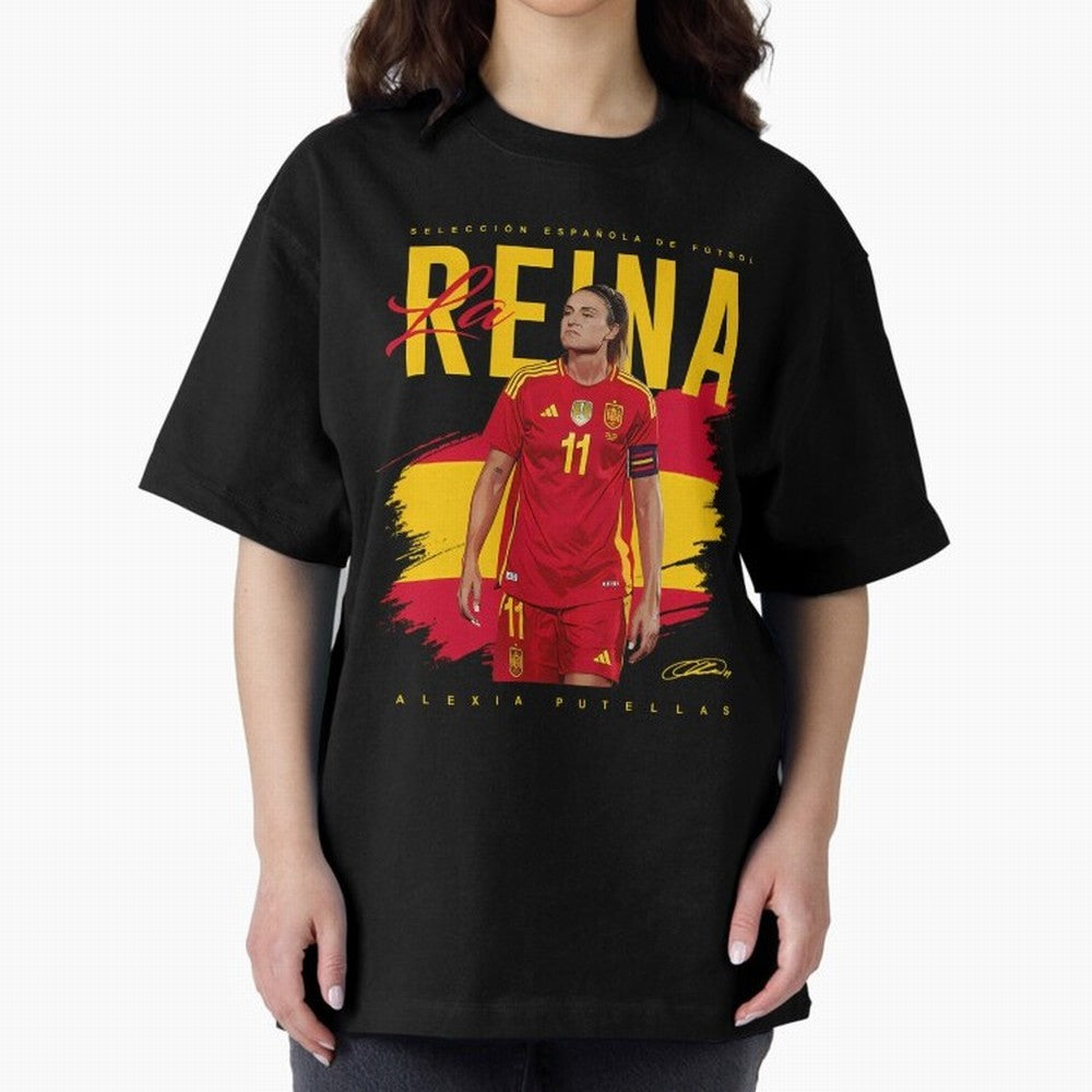 Alexia Putellas Oversized T-Shirt Make Memories around Global Football Passion for FIFA World Cup 2026 Group Stage, Filled with Messi, Neymar and Mbappe, Brazil, Worldwide Fan Energy, Dramatic Goals, Stadium Lights and Championship Celebrations;