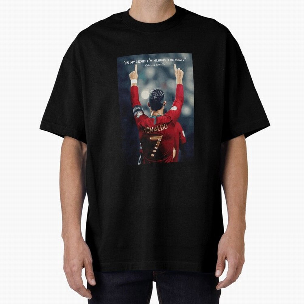 Cristiano Ronaldo Oversized T-Shirt Bring Global Tournament Vibes to Match Day Hype around FIFA World Cup 2026, CR7 and Messi, Germany, Tournament Hype, Historic Matchups, Family Viewing Parties and Global Sports Pride; Perfect for Fans,