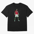 CR7 PES Oversized T-Shirt Carry National Pride through FIFA World Cup 2026 USA Canada Mexico for Fans of Haaland and Mbappe and Portugal, Spain and Germany, Bringing Stadium Memories, Football Loyalty, International Chants and Championship