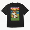 CR7 Comic Oversized T-Shirt Celebrate Unforgettable Nights in Match Day Hype around FIFA World Cup 2026, Mbappe, Argentina, Global Supporter Spirit, Legendary Goals, National Colors and Tournament Celebration; Made for Die Hard Supporters, Soccer