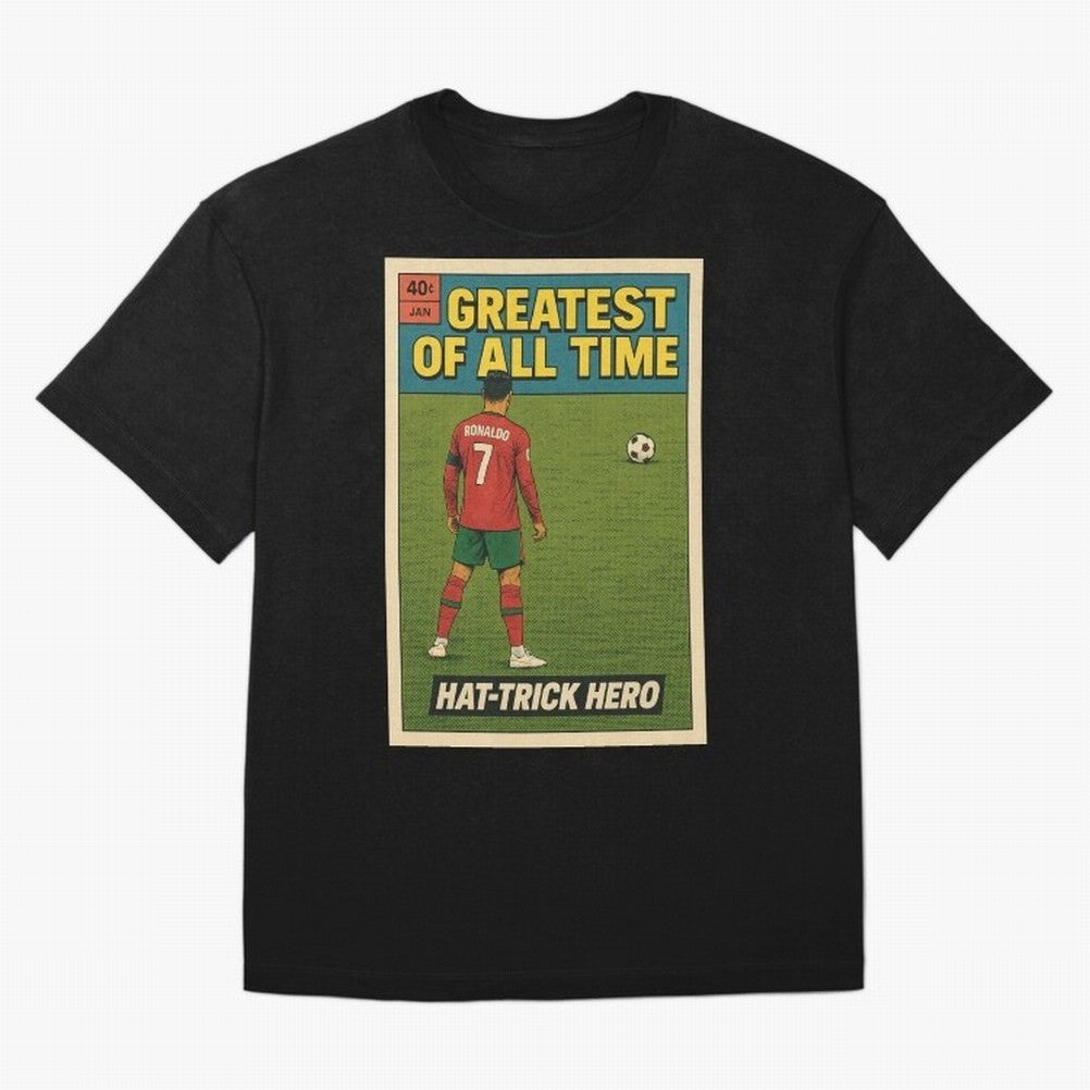 CR7 Comic Oversized T-Shirt Bring Trophy Dreams to the FIFA World Cup 2026 USA Canada Mexico Journey through Haaland Highlights, Portugal Pride, Stadium Memories, Football Loyalty, International Chants and Championship Tradition; Built for