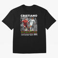 Cristiano Ronaldo Collage Oversized T-Shirt Show Up for the Glory of FIFA World Cup 2026 USA Canada Mexico Spirit, Inspired by Brazil, Portugal and Argentina, Mbappe and Neymar, Match Day Excitement, Supporter Culture, Golden Goals and Global
