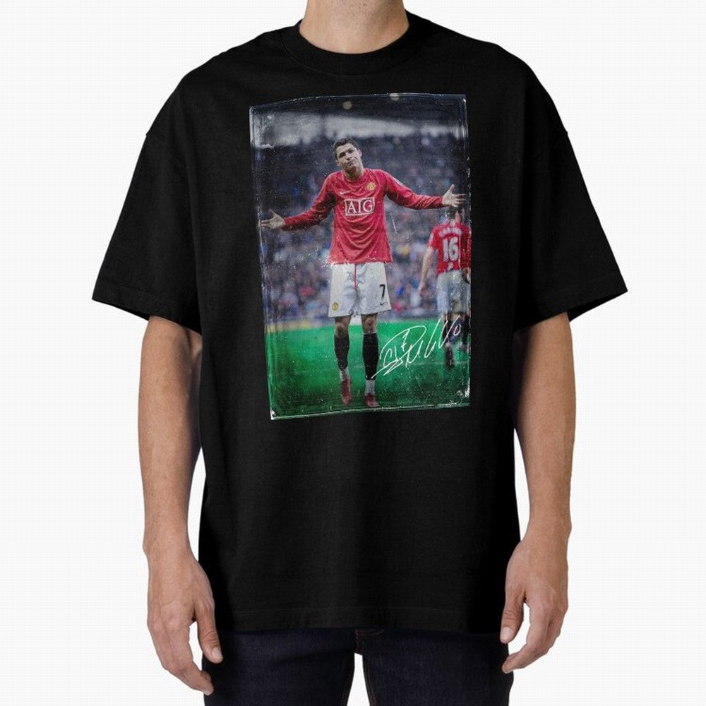 Cristiano Ronaldo Oversized T-Shirt Embrace Match Day Hype around FIFA World Cup 2026 USA Canada Mexico, Cristiano Ronaldo, Portugal, Football History, Final Match Energy, Crowd Noise and Once in a Lifetime Moments; Ideal for Fans Who Follow Messi,