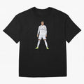 Cristiano Ronaldo at Madrid | Football Legend Oversized T-Shirt Represent Global Football Passion for FIFA World Cup 2026 USA Canada Mexico, Inspired by Messi, CR7 and Mbappe, Portugal, Worldwide Fan Energy, Dramatic Goals, Stadium Lights and