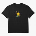 Energetic Soccer Celebration ¨C Number 7 Sketch Art Oversized T-Shirt Remember Iconic Moments from the FIFA World Cup 2026 USA Canada Mexico Journey through Neymar Highlights, Brazil, Portugal and Argentina Pride, Sports Nostalgia, International