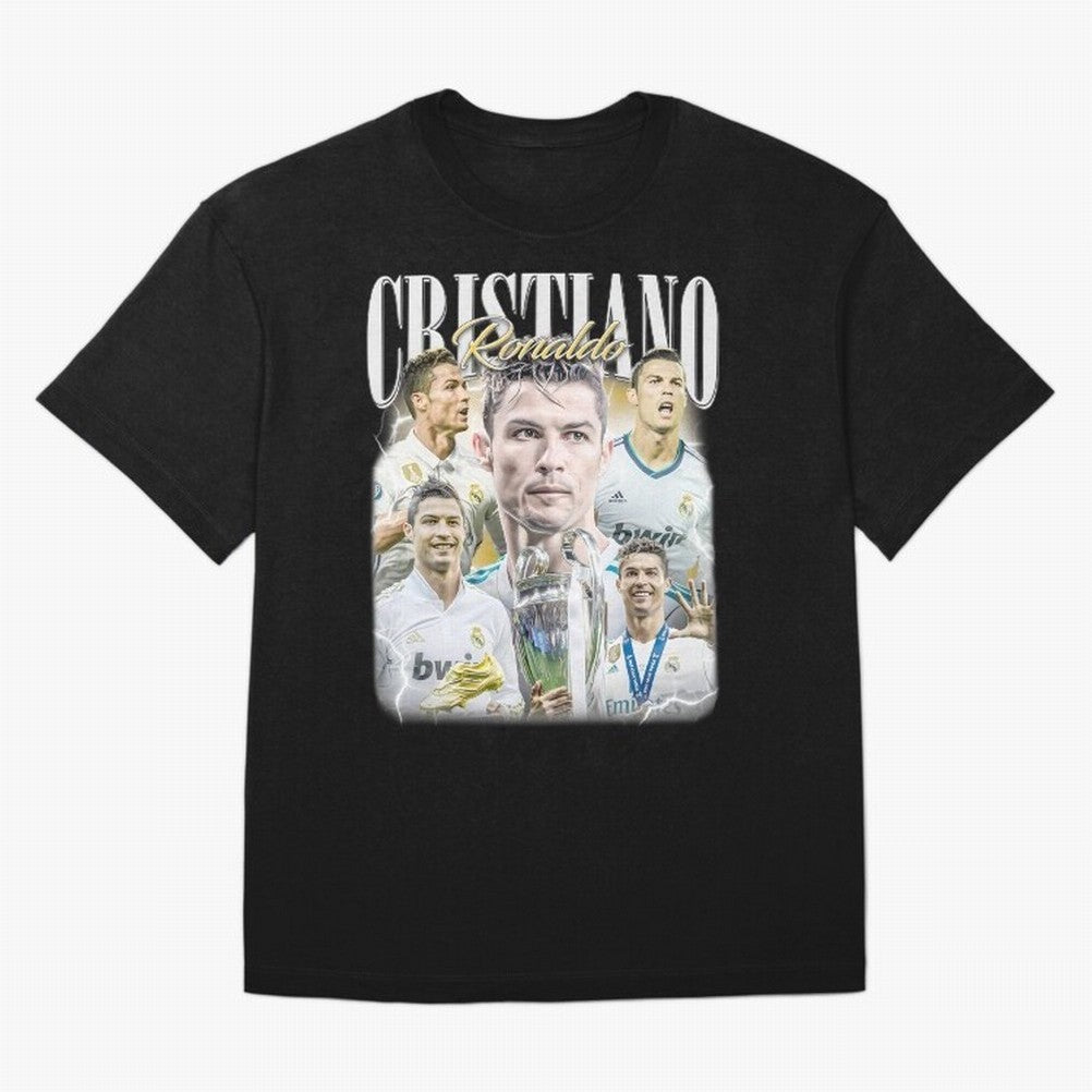 Cr7 Vintage Tribute: Soccer Legend Collage | Limited Edition Oversized T-Shirt Show Championship Spirit for FIFA World Cup 2026 USA Canada Mexico Centered on Messi and Cristiano Ronaldo, Netherlands Energy, Global Supporter Spirit, Legendary Goals,