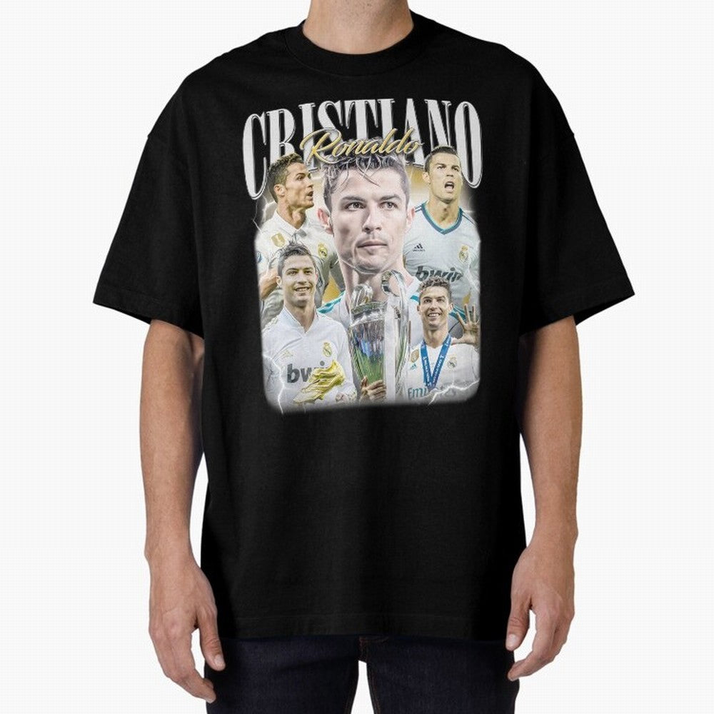 Cr7 Vintage Tribute: Soccer Legend Collage | Limited Edition Oversized T-Shirt Show Championship Spirit for FIFA World Cup 2026 USA Canada Mexico Centered on Messi and Cristiano Ronaldo, Netherlands Energy, Global Supporter Spirit, Legendary Goals,