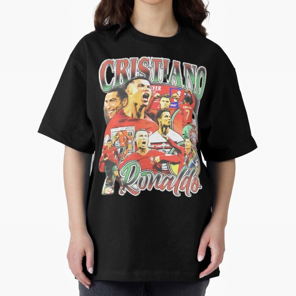 Cristiano Ronaldo Oversized T-Shirt Relive FIFA World Cup 2026 Group Stage Celebrating CR7, England Energy, Game Day Rituals, Football Legends, Country Pride and the Road to the Final; Made for Collectors Who Enjoy Iconic Players, Country Pride,