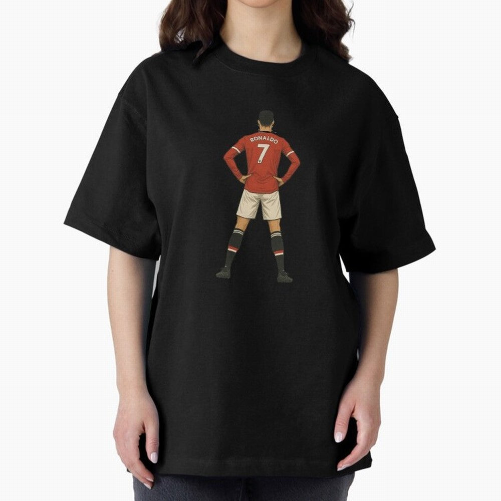 Ronaldo Oversized T-Shirt Bring Trophy Dreams to the FIFA World Cup 2026 Group Stage Journey through Mbappe Highlights, Spain Pride, Stadium Chants, National Pride, Trophy Dreams and Unforgettable Football Memories; Made for Collectors Who Enjoy