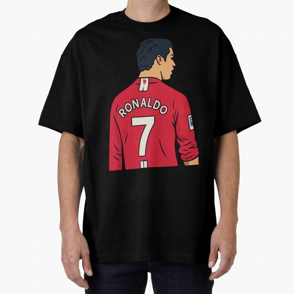 Cristiano Ronaldo Oversized T-Shirt Make Game Day About FIFA World Cup 2026 with Cristiano Ronaldo, Argentina, France and Brazil Energy, Supporter Pride, Iconic Celebrations, Legendary Names and Global Match Day Energy; Great for Watch Parties,