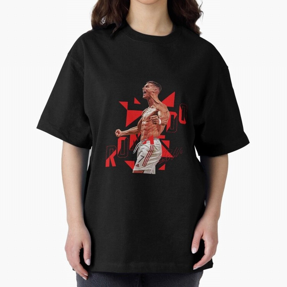 Cristiano Ronaldo Oversized T-Shirt Celebrate the Next Chapter of FIFA World Cup 2026 USA Canada Mexico for Fans of Cristiano Ronaldo and England, France and Netherlands, Bringing Champion Mindset, Group Stage Buzz, Knockout Tension and Passionate