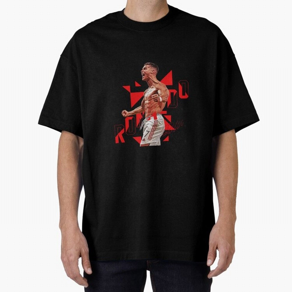 Cristiano Ronaldo Oversized T-Shirt Celebrate the Next Chapter of FIFA World Cup 2026 USA Canada Mexico for Fans of Cristiano Ronaldo and England, France and Netherlands, Bringing Champion Mindset, Group Stage Buzz, Knockout Tension and Passionate