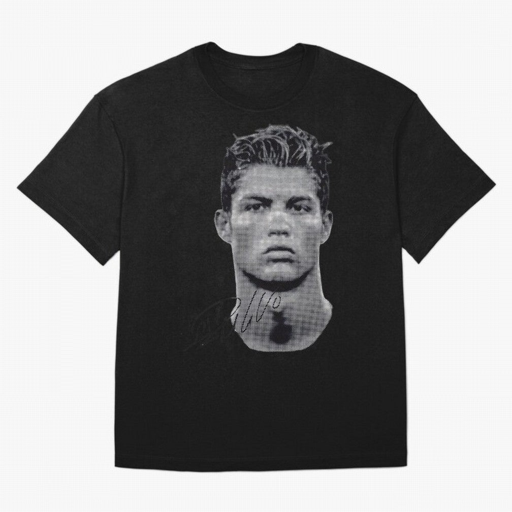 Retro Football Legend Portrait Illustration For Men And Gift For Soccer Fans Oversized T-Shirt Turn Football Passion into FIFA World Cup 2026 USA Canada Mexico Celebrating Haaland and Mbappe, Netherlands Energy, Vintage Soccer Flavor, Modern