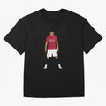 Cristiano Ronaldo Iconic Stance Fan Art Oversized T-Shirt Experience the Global Stage of Match Day Hype around FIFA World Cup 2026 Group Stage, Messi and Cristiano Ronaldo, Portugal, Spain and Germany, Fan Favorite Moments, National Team Passion,