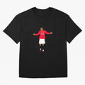 Cristiano Ronaldo Goal Celebration Illustration Oversized T-Shirt Bring World Football Passion into Global Football Passion for FIFA World Cup 2026 USA Canada Mexico, Centered on Mbappe, France and Portugal, Football Passion, Legendary