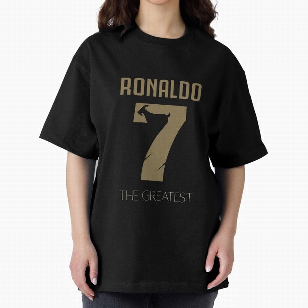 Cristiano Ronaldo Oversized T-Shirt Wear the Spirit of FIFA World Cup 2026 for Fans of CR7 and Messi and France, Bringing Vintage Soccer Flavor, Modern Football Stars, National Flags and Final Night Emotion; Perfect for Fans, Collectors, Family