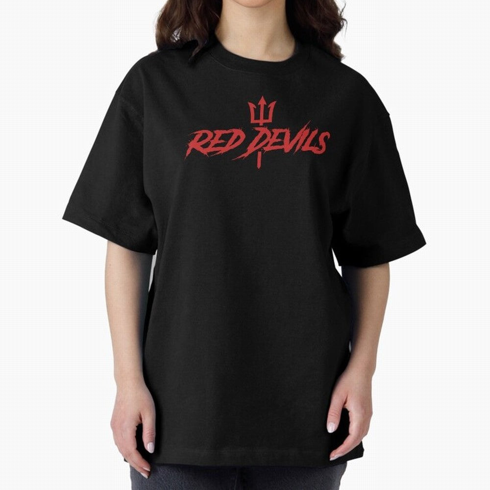 Red Devils Oversized T-Shirt Feel the Heartbeat of Global Football Passion for FIFA World Cup 2026 Group Stage, Made for CR7 and Messi, Netherlands, Championship Spirit, Famous Goals, Roaring Crowds and International Football Unity; Perfect for
