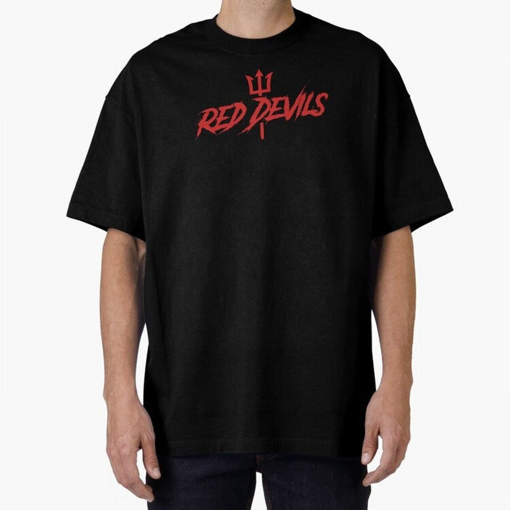 Red Devils Oversized T-Shirt Feel the Heartbeat of Global Football Passion for FIFA World Cup 2026 Group Stage, Made for CR7 and Messi, Netherlands, Championship Spirit, Famous Goals, Roaring Crowds and International Football Unity; Perfect for