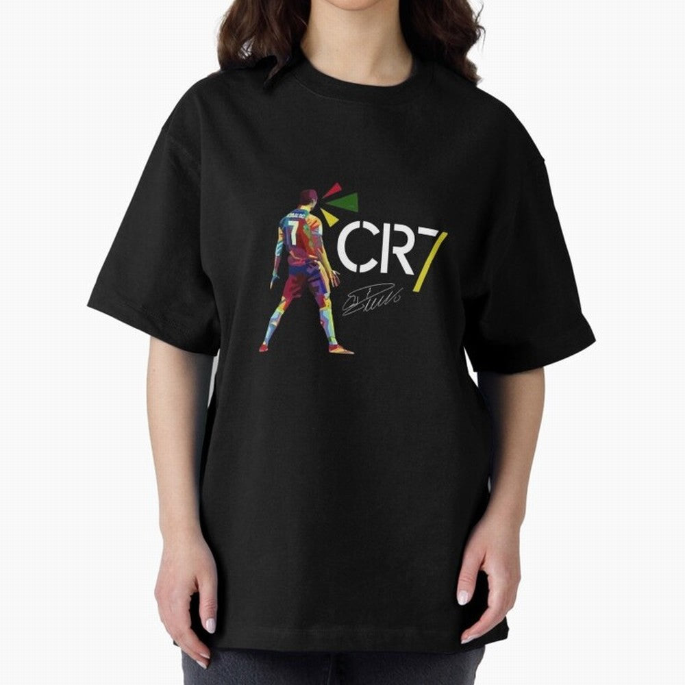 Cr7 Cristiano Ronaldo Signature Classic Oversized T-Shirt Follow Every Goal of Match Day Hype around FIFA World Cup 2026 Group Stage, CR7, Spain, Game Day Rituals, Football Legends, Country Pride and the Road to the Final; Perfect for People Who