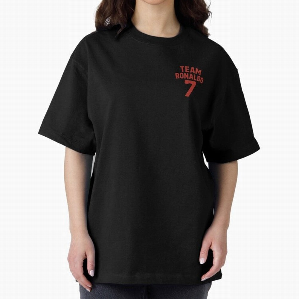 Team Ronaldo | CR7 team | For Fans Oversized T-Shirt Celebrate Rivalries and Pride in FIFA World Cup 2026 Group Stage Connected to Haaland, Brazil, Portugal and Argentina Energy, Supporter Pride, Iconic Celebrations, Legendary Names and Global