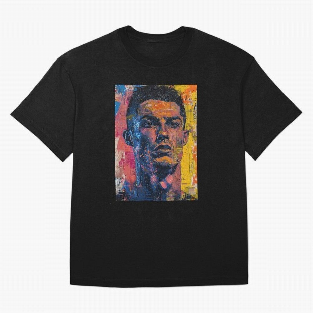 Cristiano Ronaldo illustration Oversized T-Shirt Back Your Heroes with Match Day Hype around FIFA World Cup 2026 Group Stage, CR7, Brazil, Portugal and Argentina, Fan Favorite Moments, National Team Passion, Big Match Drama and Soccer History;