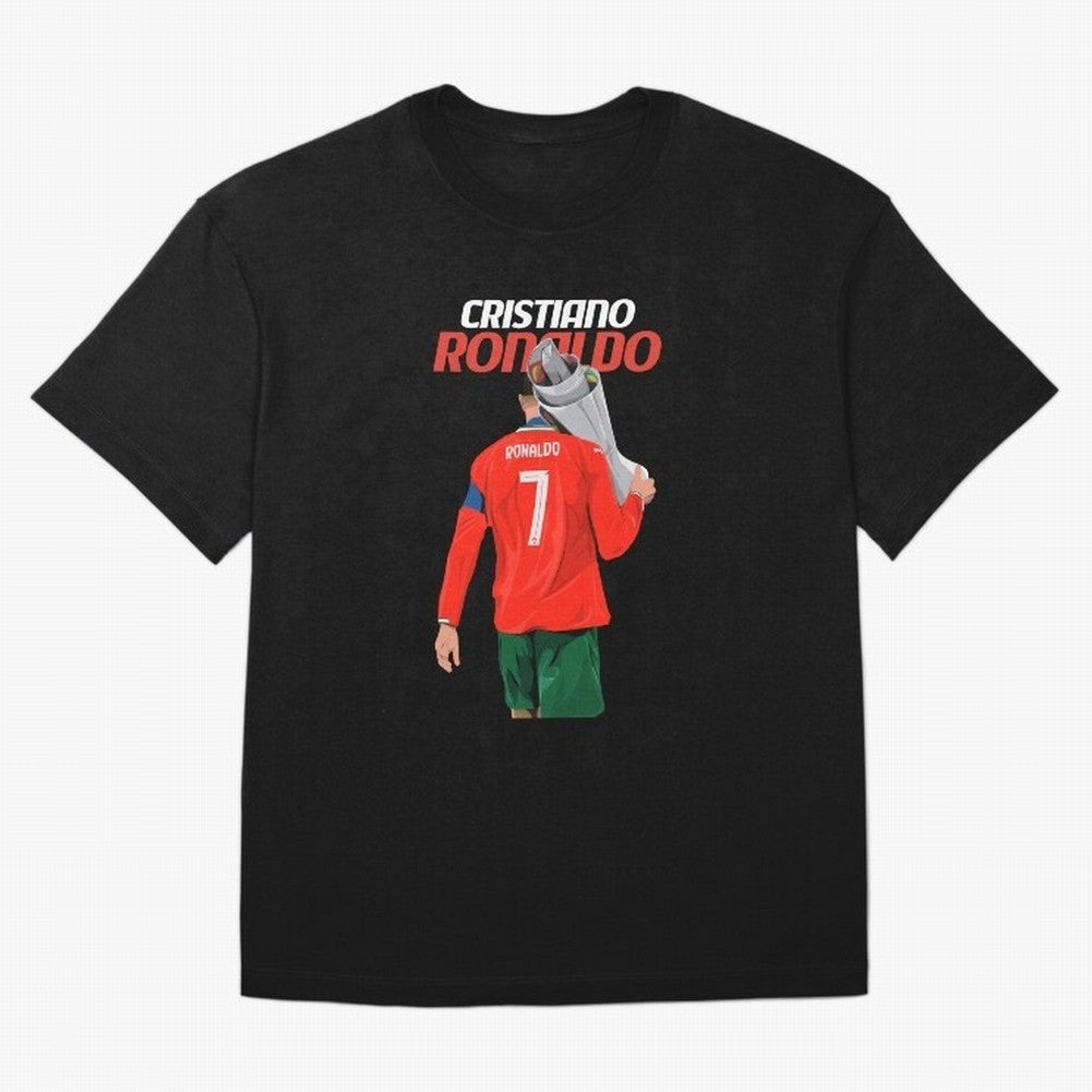 Cristiano Ronaldo Win Oversized T-Shirt Showcase FIFA World Cup 2026 USA Canada Mexico for Fans of Neymar, Haaland and Cristiano Ronaldo and Brazil, Bringing Fan Favorite Moments, National Team Passion, Big Match Drama and Soccer History; Perfect