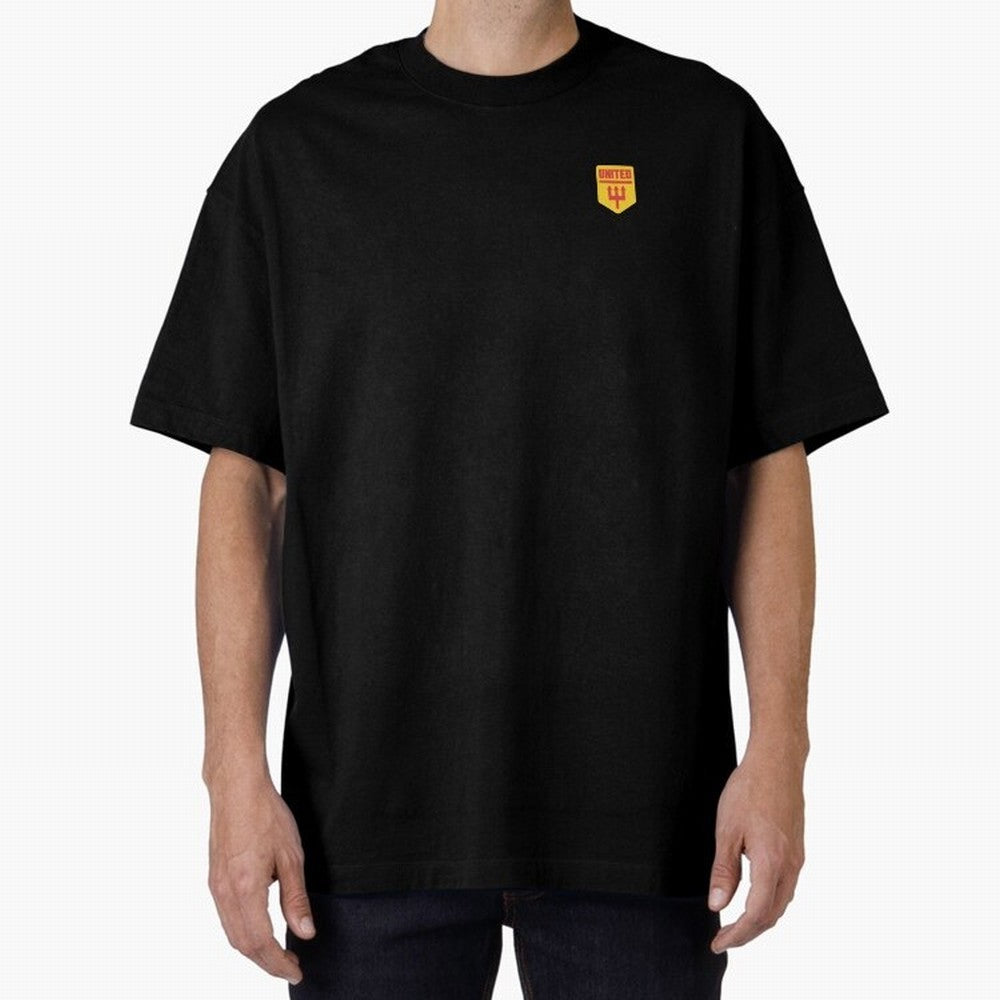 Manchester United Badge Oversized T-Shirt Bring Home FIFA World Cup 2026 USA Canada Mexico Celebrating Messi, CR7 and Mbappe, Netherlands Energy, Championship Spirit, Famous Goals, Roaring Crowds and International Football Unity; Built for