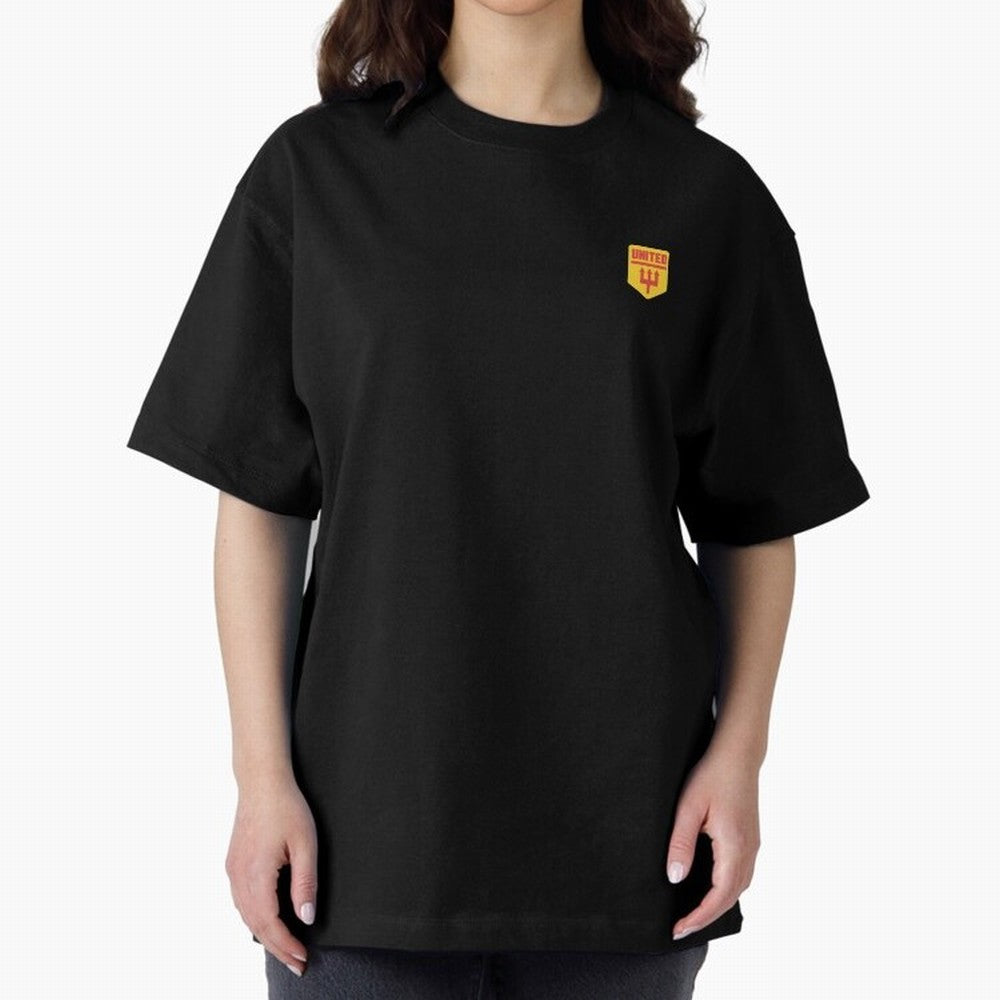 Manchester United Badge Oversized T-Shirt Bring Home FIFA World Cup 2026 USA Canada Mexico Celebrating Messi, CR7 and Mbappe, Netherlands Energy, Championship Spirit, Famous Goals, Roaring Crowds and International Football Unity; Built for