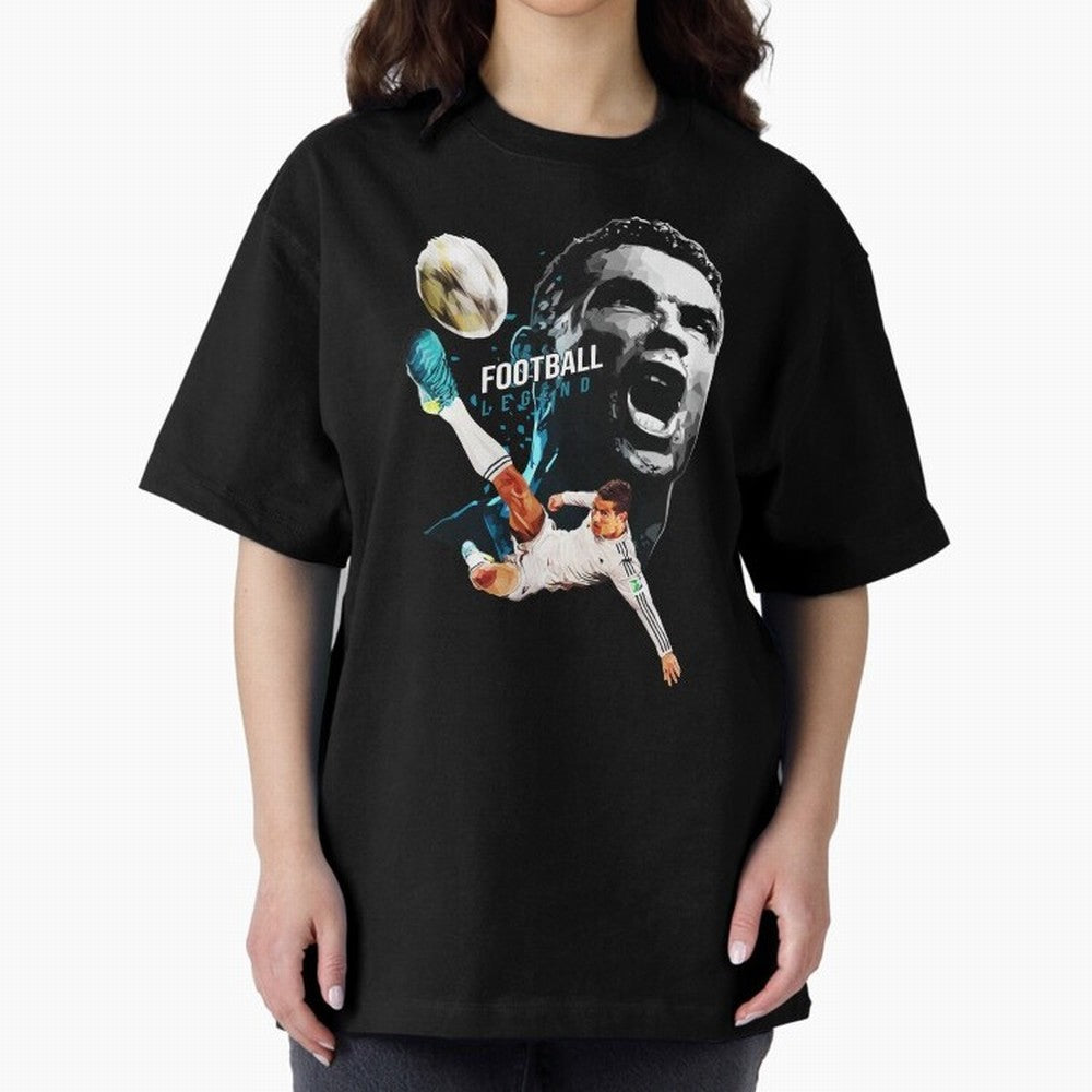 Cristiano Ronaldo Oversized T-Shirt Bring Global Tournament Vibes to Match Day Hype around FIFA World Cup 2026 Group Stage, CR7 and Messi, England, Football Festival Excitement, Trophy Ambitions, Country Rivalries and Star Player Buzz; Great for
