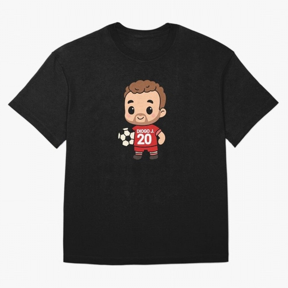 Diogo Jota jersey | manga | cute kawaii | by Nooby Draw Oversized T-Shirt Represent Football Lovers during Global Football Passion for FIFA World Cup 2026, Filled with Mbappe and Neymar, Portugal, Spain and Germany, Champion Mindset, Group Stage